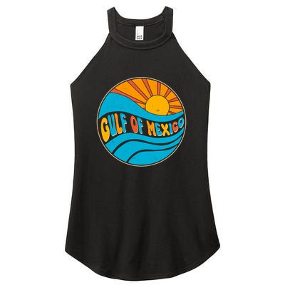 Vintage Gulf of Mexico Retro Sun Emblem Women's Perfect Tri Rocker Tank