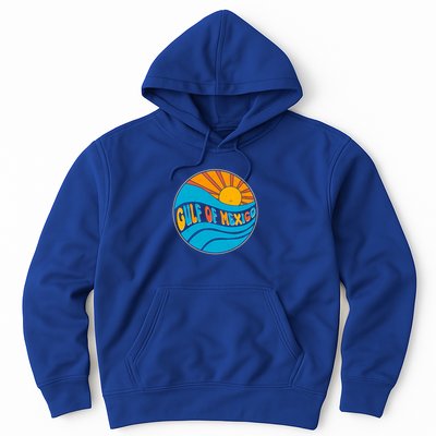 Vintage Gulf of Mexico Retro Sun Emblem Hoodie