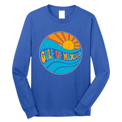 Vintage Gulf of Mexico Retro Sun Emblem Long Sleeve Shirt
