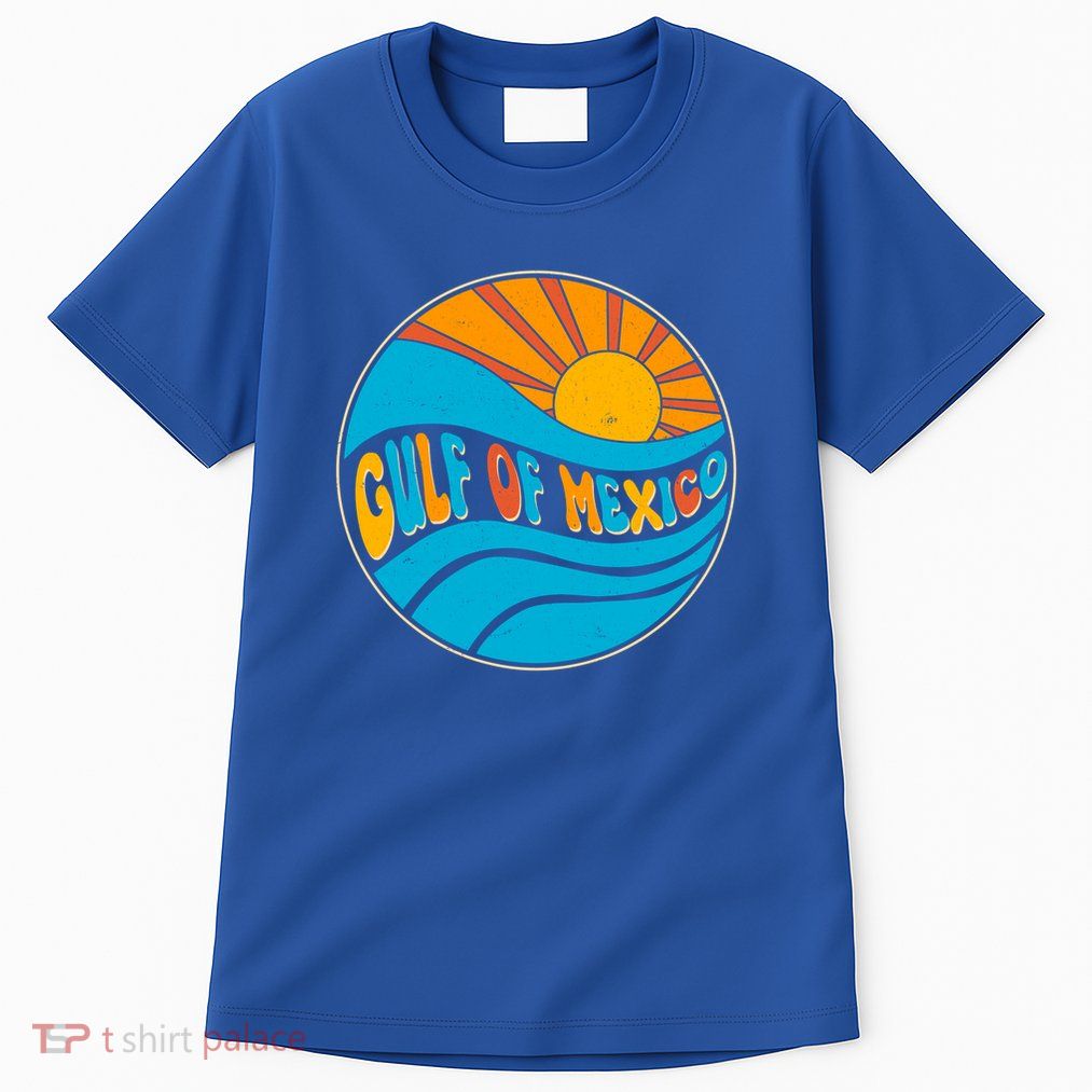 Vintage Gulf of Mexico Retro Sun Emblem Tall T-Shirt