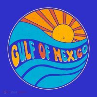 Vintage Gulf of Mexico Retro Sun Emblem Tall T-Shirt