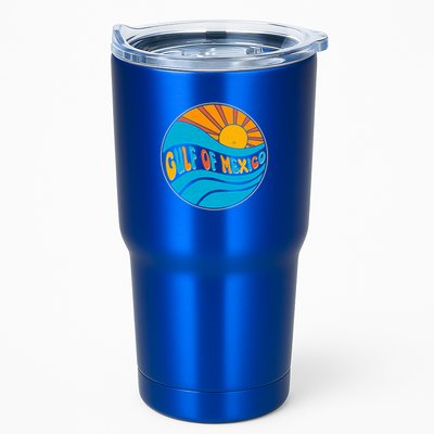 Vintage Gulf of Mexico Retro Sun Emblem Tumbler