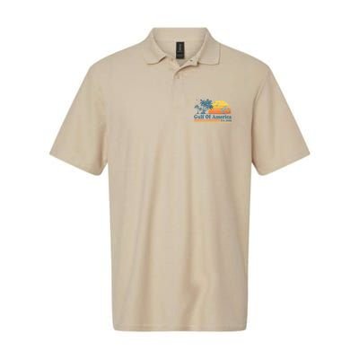 Vintage Gulf Of Usa America Est 2025 Retro Beach Sunset Polo