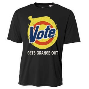 Vote Gets Orange Out Anti Trump Detergent Political Humor Cooling Performance Crew T-Shirt