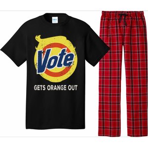 Vote Gets Orange Out Anti Trump Detergent Political Humor Pajama Set