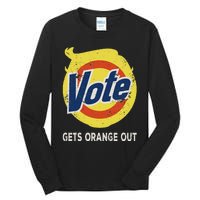 Vote Gets Orange Out Anti Trump Detergent Political Humor Tall Long Sleeve T-Shirt