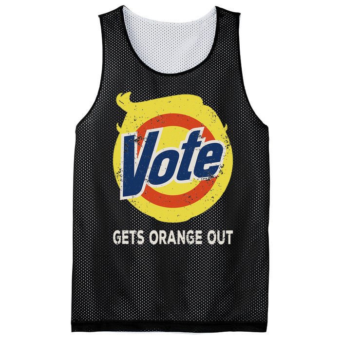 Vote Gets Orange Out Anti Trump Detergent Political Humor Mesh Reversible Basketball Jersey Tank