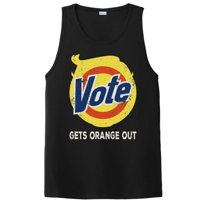 Vote Gets Orange Out Anti Trump Detergent Political Humor PosiCharge Competitor Tank