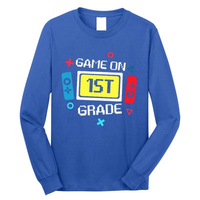 Video Game On 1st Grade Cool Team First Back To School Long Sleeve Shirt