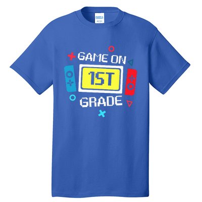 Video Game On 1st Grade Cool Team First Back To School Tall T-Shirt