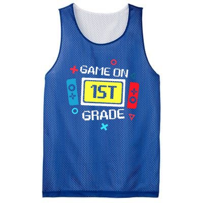 Video Game On 1st Grade Cool Team First Back To School Mesh Reversible Basketball Jersey Tank