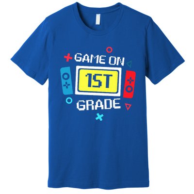 Video Game On 1st Grade Cool Team First Back To School Premium T-Shirt