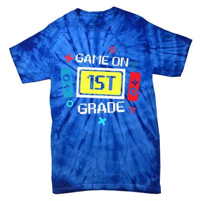 Video Game On 1st Grade Cool Team First Back To School Tie-Dye T-Shirt