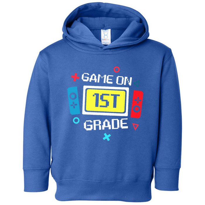 Video Game On 1st Grade Cool Team First Back To School Toddler Hoodie