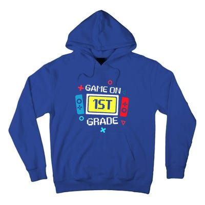 Video Game On 1st Grade Cool Team First Back To School Tall Hoodie