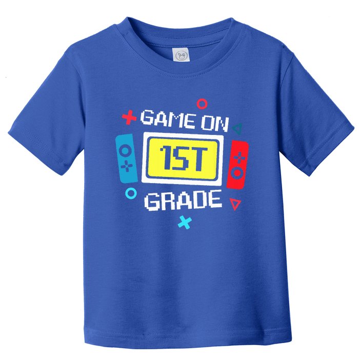 Video Game On 1st Grade Cool Team First Back To School Toddler T-Shirt