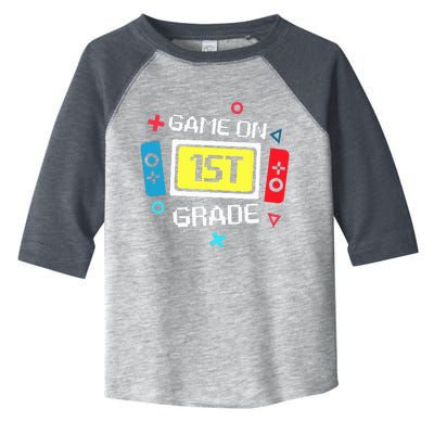 Video Game On 1st Grade Cool Team First Back To School Toddler Fine Jersey T-Shirt