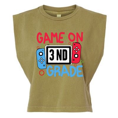 Video Game On 3nd Grade First Day Back to School Garment-Dyed Women's Muscle Tee