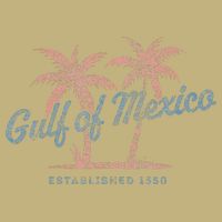 Vintage Gulf of Mexico Souvenir Palm Trees Retro Vacation Cooling Performance Crew T-Shirt