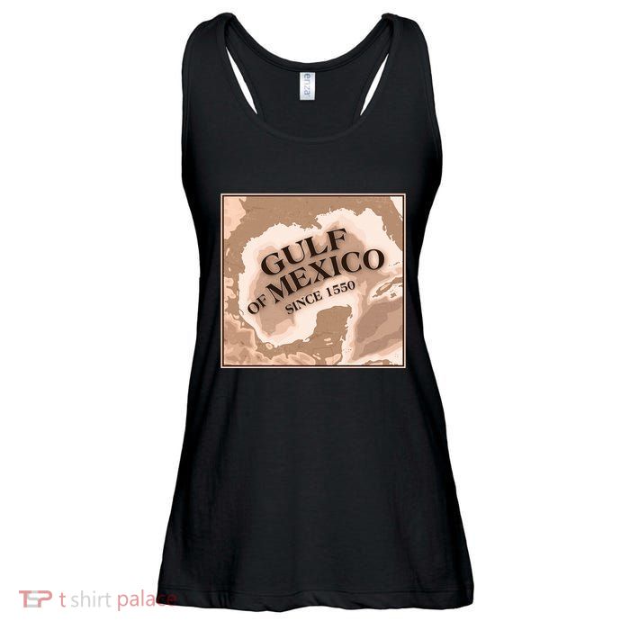Vintage Gulf Of Mexico Since 1550 Map Ladies Essential Flowy Tank