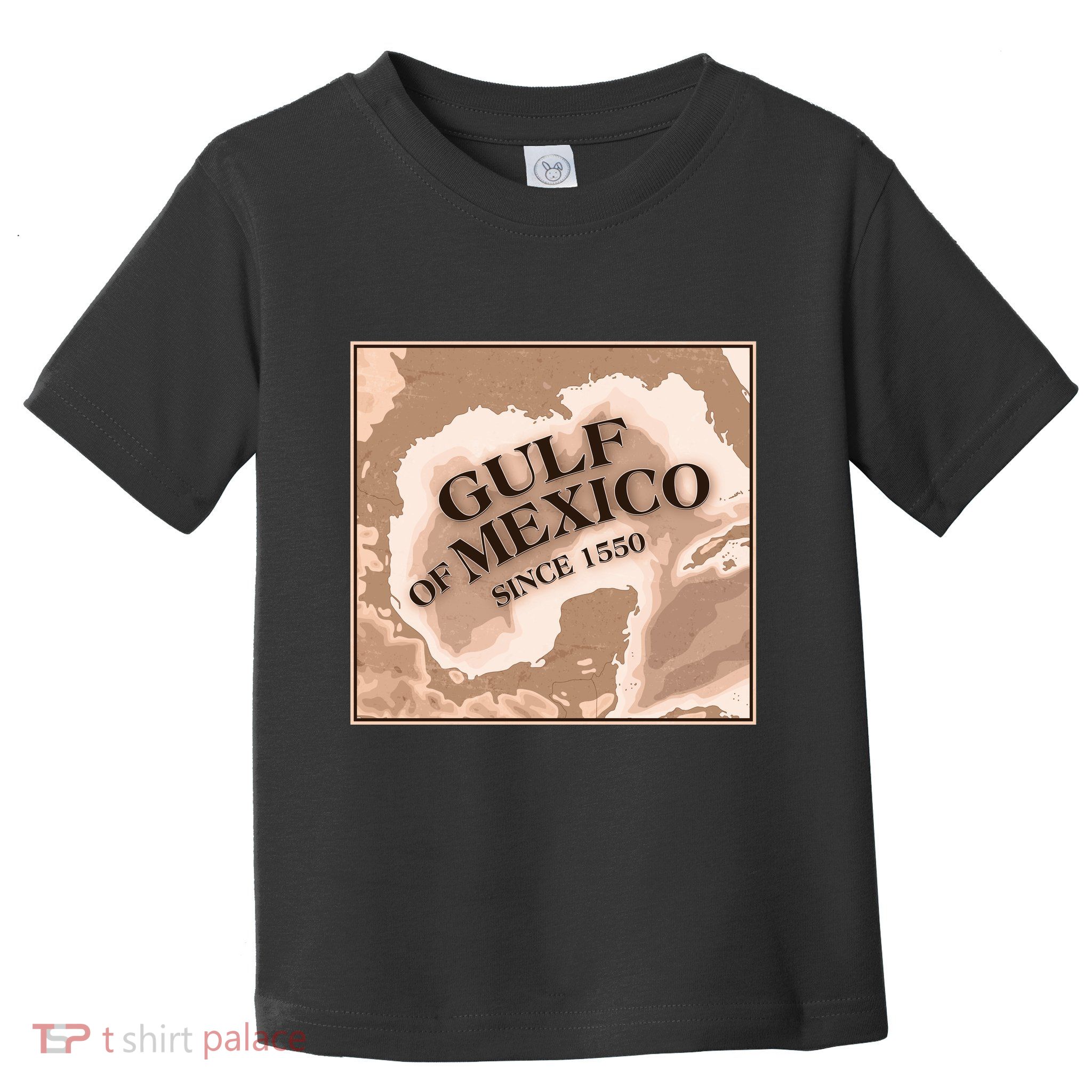 Vintage Gulf Of Mexico Since 1550 Map Toddler T-Shirt