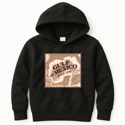 Vintage Gulf Of Mexico Since 1550 Map Kids Hoodie