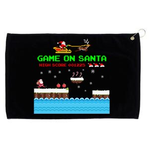 Video Game On Santa Ugly Christmas Gamer Santa Claus Gift Funny Gift Grommeted Golf Towel