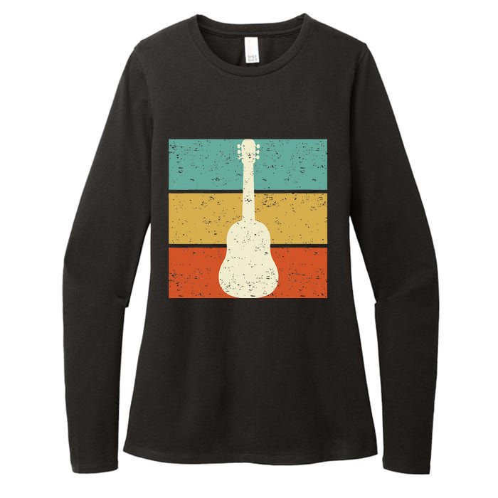 Vintage Guitar Player Design Guitarist I Acoustic Guitar Womens CVC Long Sleeve Shirt