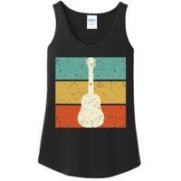 Vintage Guitar Player Design Guitarist I Acoustic Guitar Ladies Essential Tank