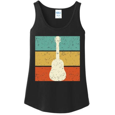 Vintage Guitar Player Design Guitarist I Acoustic Guitar Ladies Essential Tank