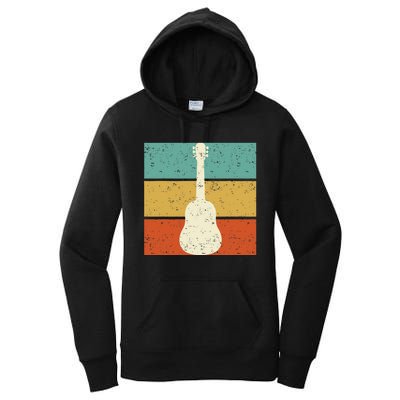 Vintage Guitar Player Design Guitarist I Acoustic Guitar Women's Pullover Hoodie