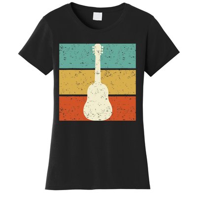 Vintage Guitar Player Design Guitarist I Acoustic Guitar Women's T-Shirt