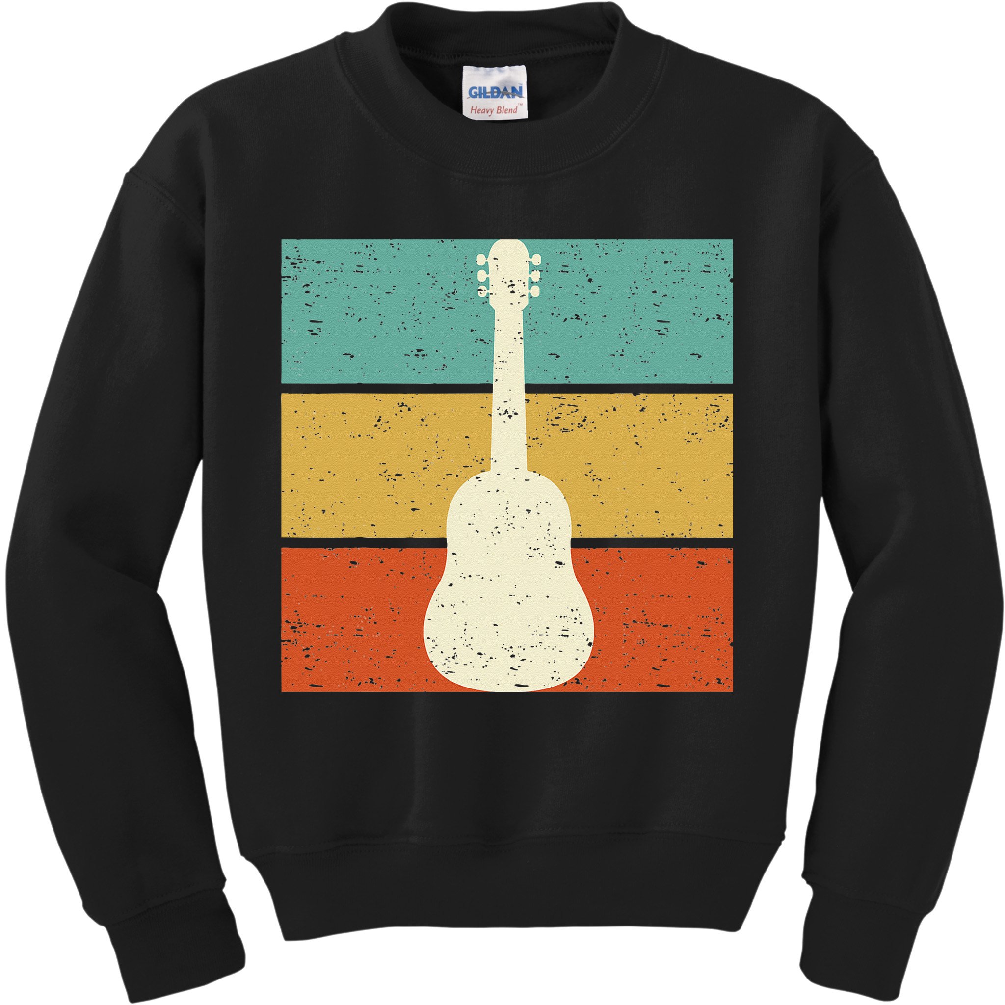 Vintage Guitar Player Design Guitarist I Acoustic Guitar Kids Sweatshirt