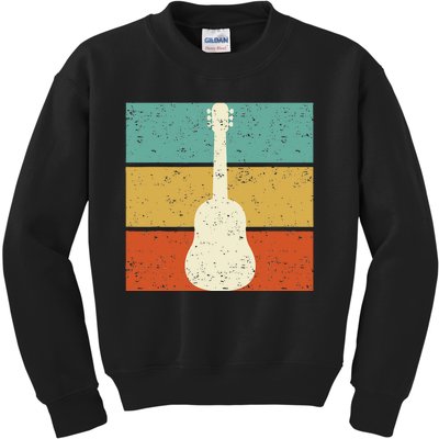 Vintage Guitar Player Design Guitarist I Acoustic Guitar Kids Sweatshirt