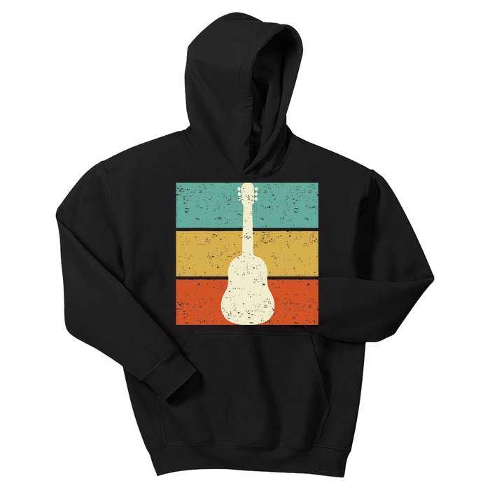 Vintage Guitar Player Design Guitarist I Acoustic Guitar Kids Hoodie