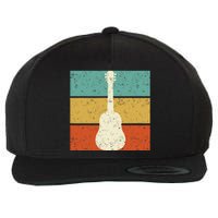 Vintage Guitar Player Design Guitarist I Acoustic Guitar Wool Snapback Cap