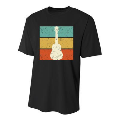 Vintage Guitar Player Design Guitarist I Acoustic Guitar Youth Performance Sprint T-Shirt