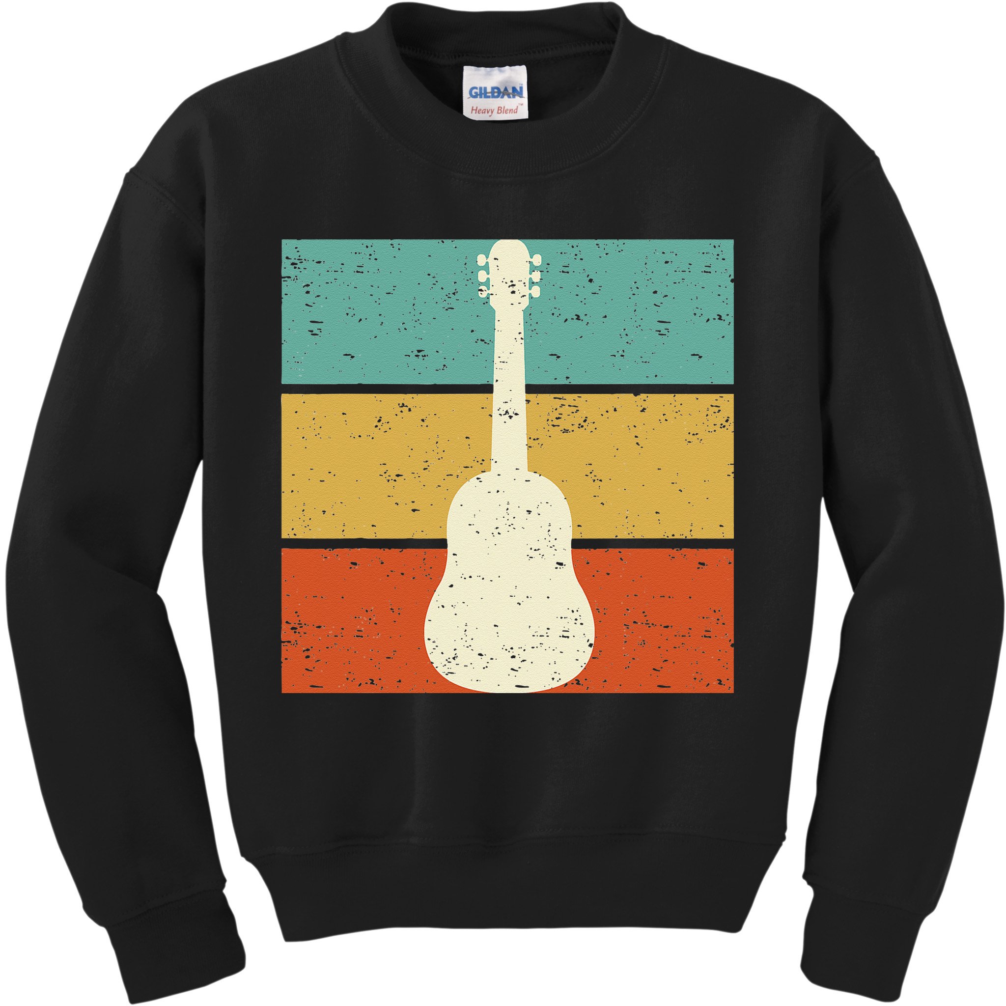 Vintage Guitar Player Design Guitarist I Acoustic Guitar Kids Sweatshirt