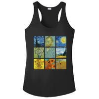 Van Gogh Paintings Sunflowers Starry Night Ladies PosiCharge Competitor Racerback Tank