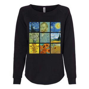 Van Gogh Paintings Sunflowers Starry Night Womens California Wash Sweatshirt