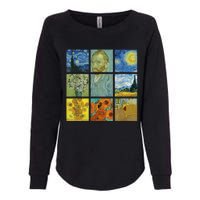 Van Gogh Paintings Sunflowers Starry Night Womens California Wash Sweatshirt