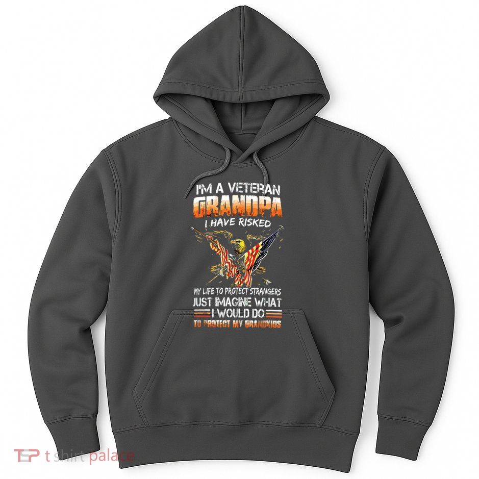Veteran Grandpa Proud Vet Grandfather Fathers Day Hoodie