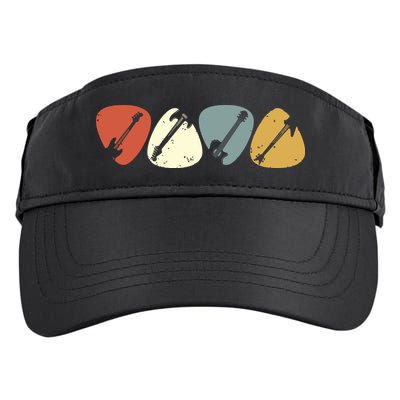 Vintage Guitar Pick Retro Guitarists Bassist Gifts Adult Drive Performance Visor