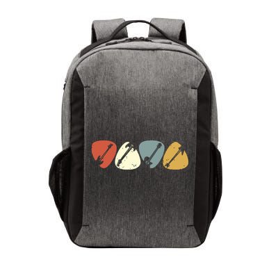 Vintage Guitar Pick Retro Guitarists Bassist Gifts Vector Backpack