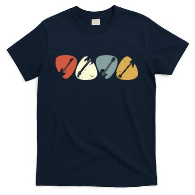 Vintage Guitar Pick Retro Guitarists Bassist Gifts T-Shirt