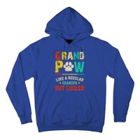 Vintage Grand Paw Like Regular Grandpa But Cooler Dogs Cute Gift Hoodie