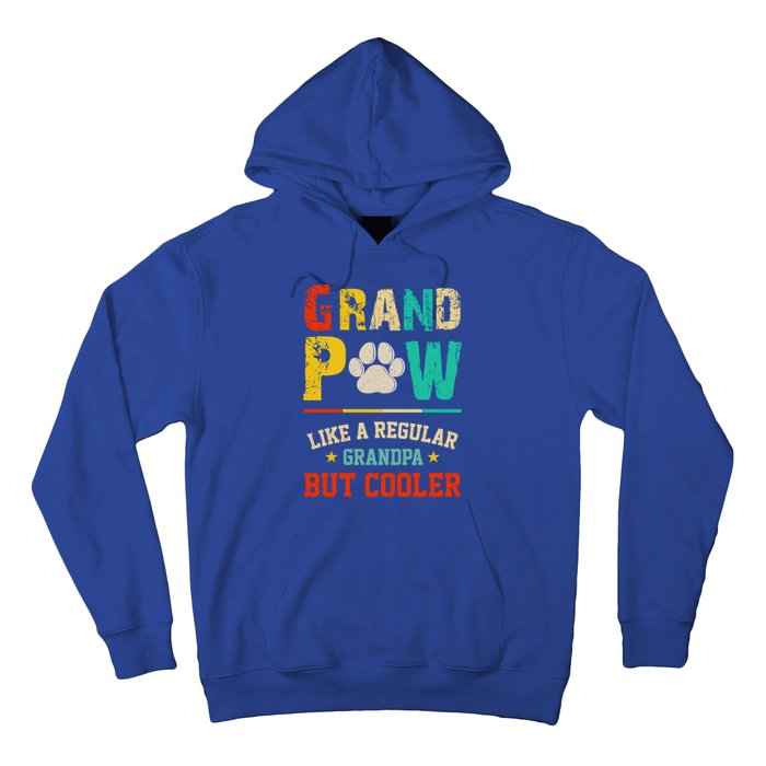 Vintage Grand Paw Like Regular Grandpa But Cooler Dogs Cute Gift Hoodie