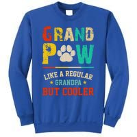 Vintage Grand Paw Like Regular Grandpa But Cooler Dogs Cute Gift Sweatshirt