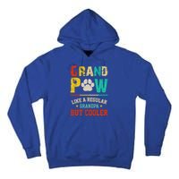 Vintage Grand Paw Like Regular Grandpa But Cooler Dogs Cute Gift Tall Hoodie