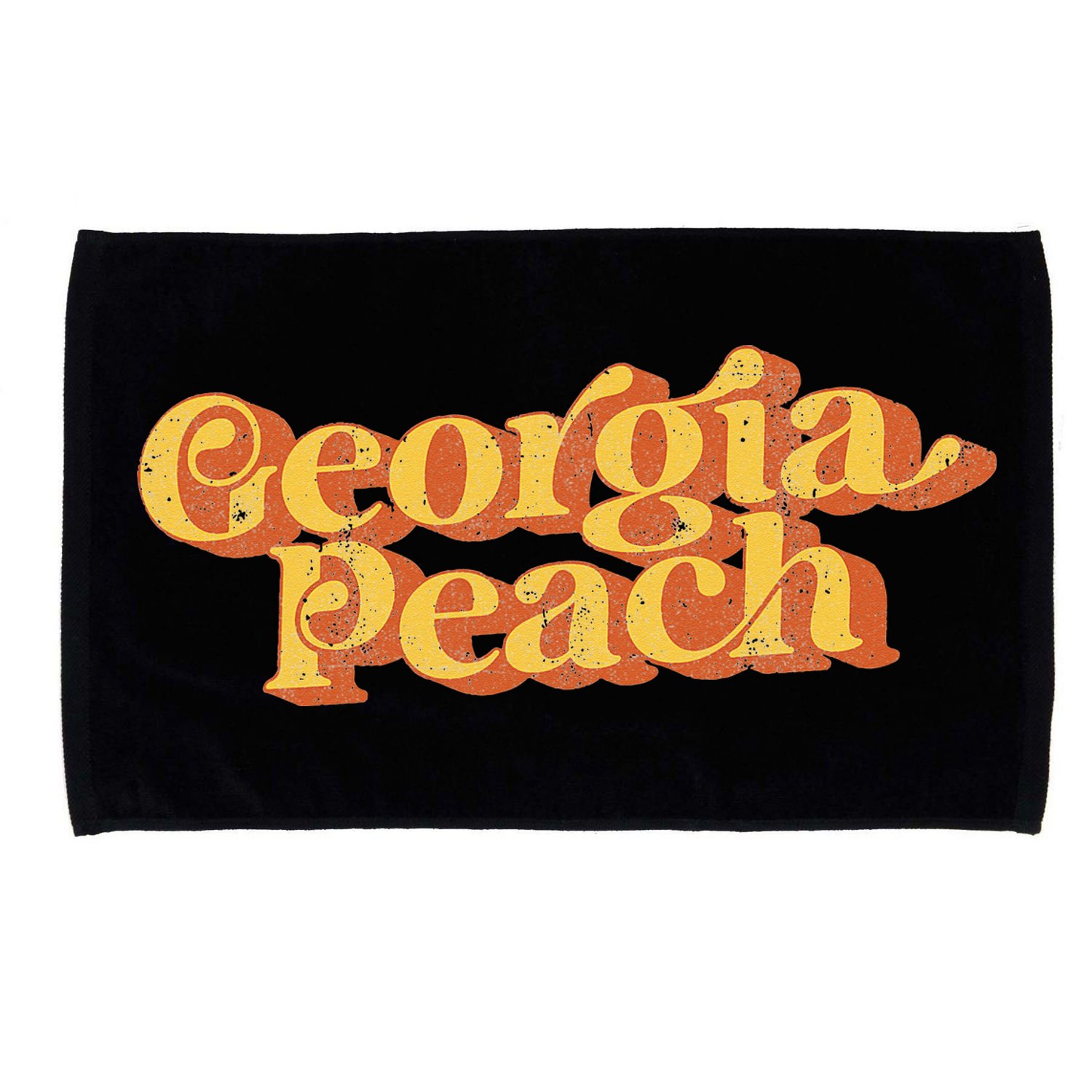Vintage Georgia Peach Funny Cute Retro 70's Summer Microfiber Hand Towel